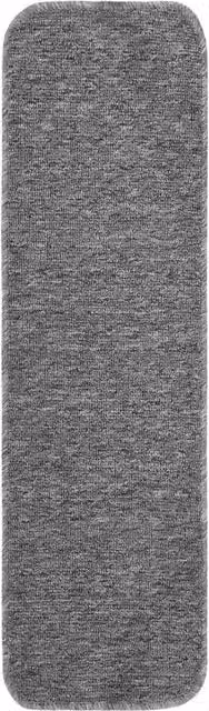 Berkfield Home Anti Slip Rectangular Stair Mats, Grey, 15 Pack, W: 75 cm, D: 20 cm