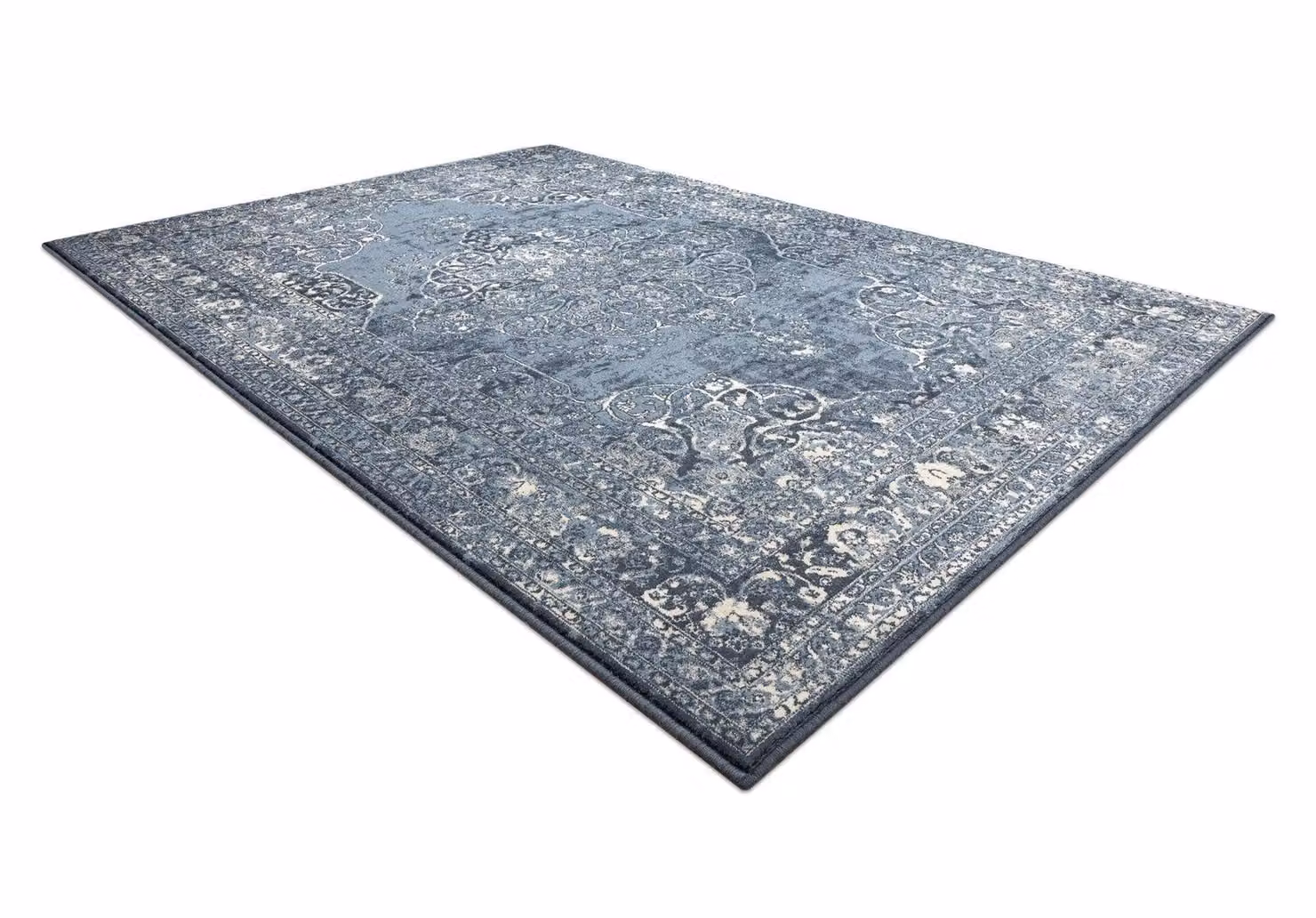 RugsX Nain Vintage Blue Wool Rectangular Rug W: 80 cm, L: 150 cm – 2