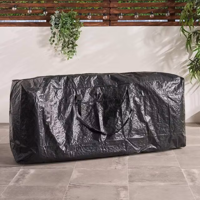 OHS Weather Resistant Outdoor Cushion Storage Bag Organiser in Black – 1