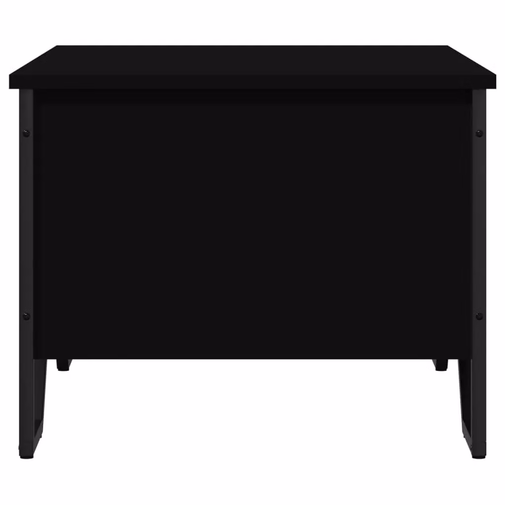 Berkfield Home Modern Black Coffee Table in Engineered Wood W/D/H: 75 x 51 x 40 cm – 5