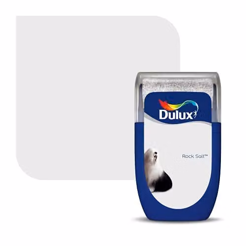 Dulux Walls & Ceilings Tester Paint, Rock Salt, Matt, 30 ml