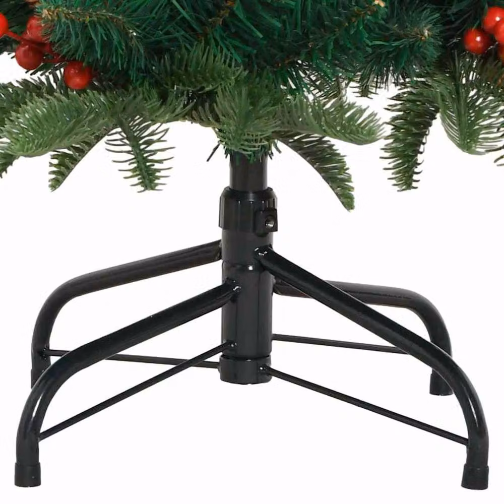 Berkfield Home Artificial Christmas Tree with 150 LEDs and Stand, Green, Height: 150 cm – 4