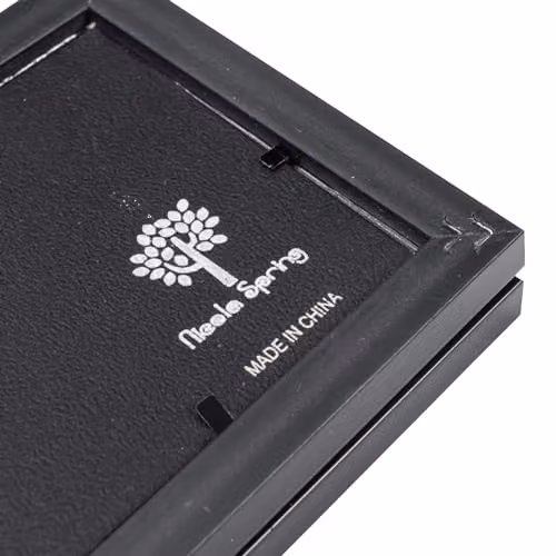 Nicola Spring Modern Square Folding 2-Photo Tabletop Frame, Black, Fits 10 x 10 cm – 2