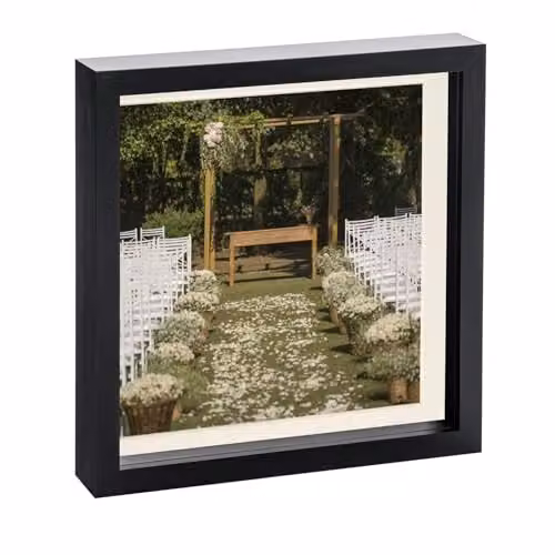 Nicola Spring Square Single Photo Frame in Black, White or Beige