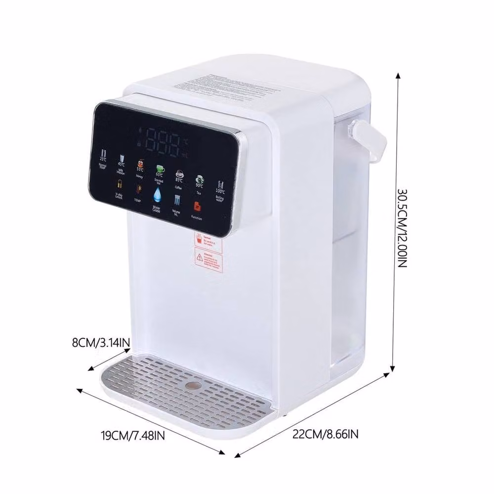 PAWNORA Digital Hot Water Dispenser with Touch Display, 3.5 l, White