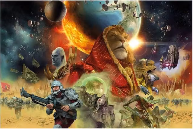 FaNaTtik Twilight Imperium Limited Edition Multicolour Paper Art Print, W: 29.7 cm, H: 29.7 cm – 1