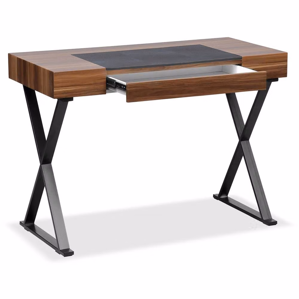 Centurion Supports ADONIS Ergonomic Home Office Computer Desk in Gloss Walnut and Black – 4