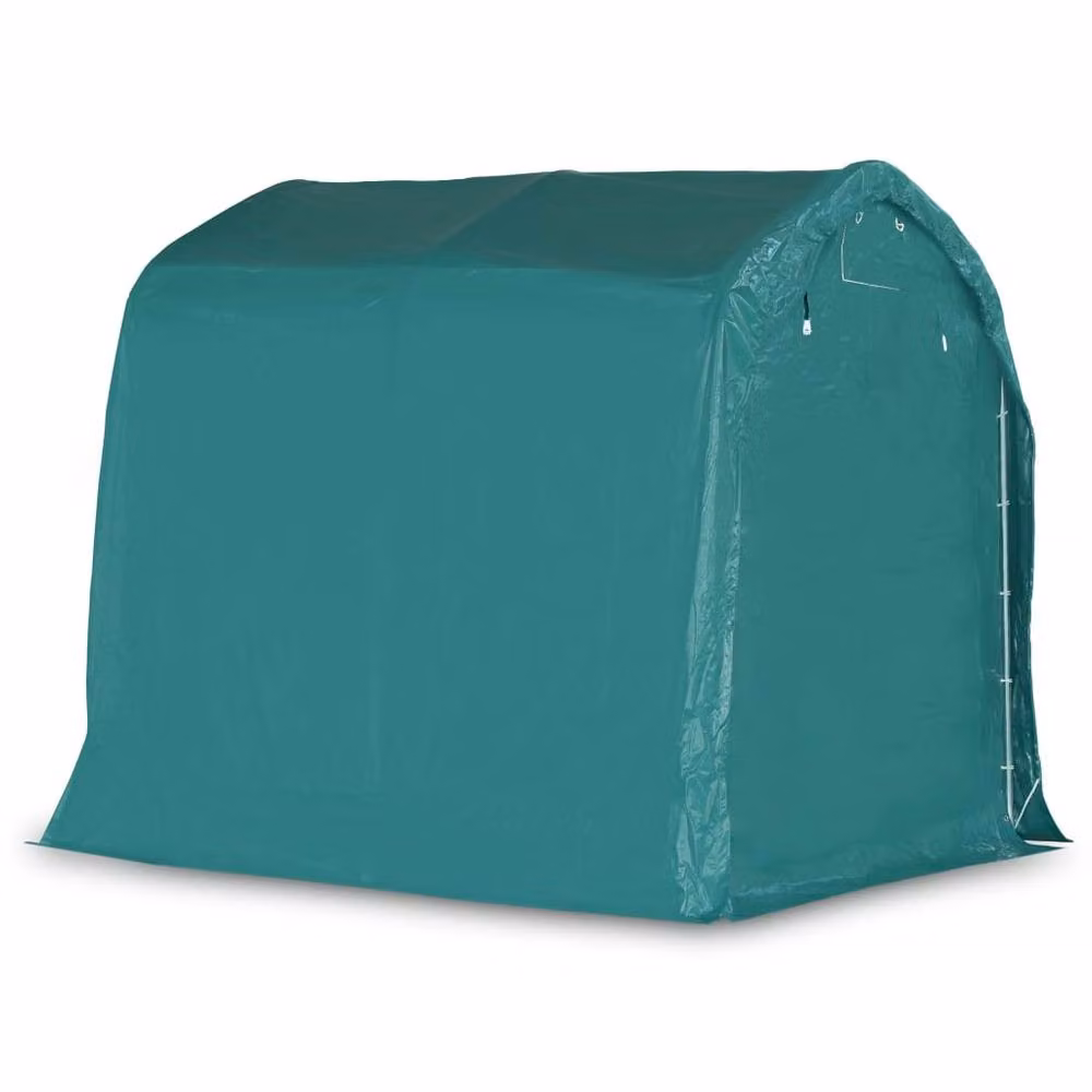 Berkfield Home Curved PVC Garage Tent in Green – 3