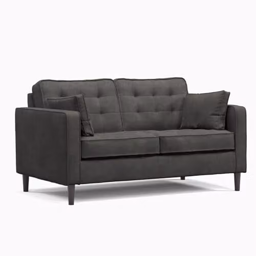 Furnishings For Less UK Eden Toledo 2 Seater Fabric Sofa in Graphite Grey