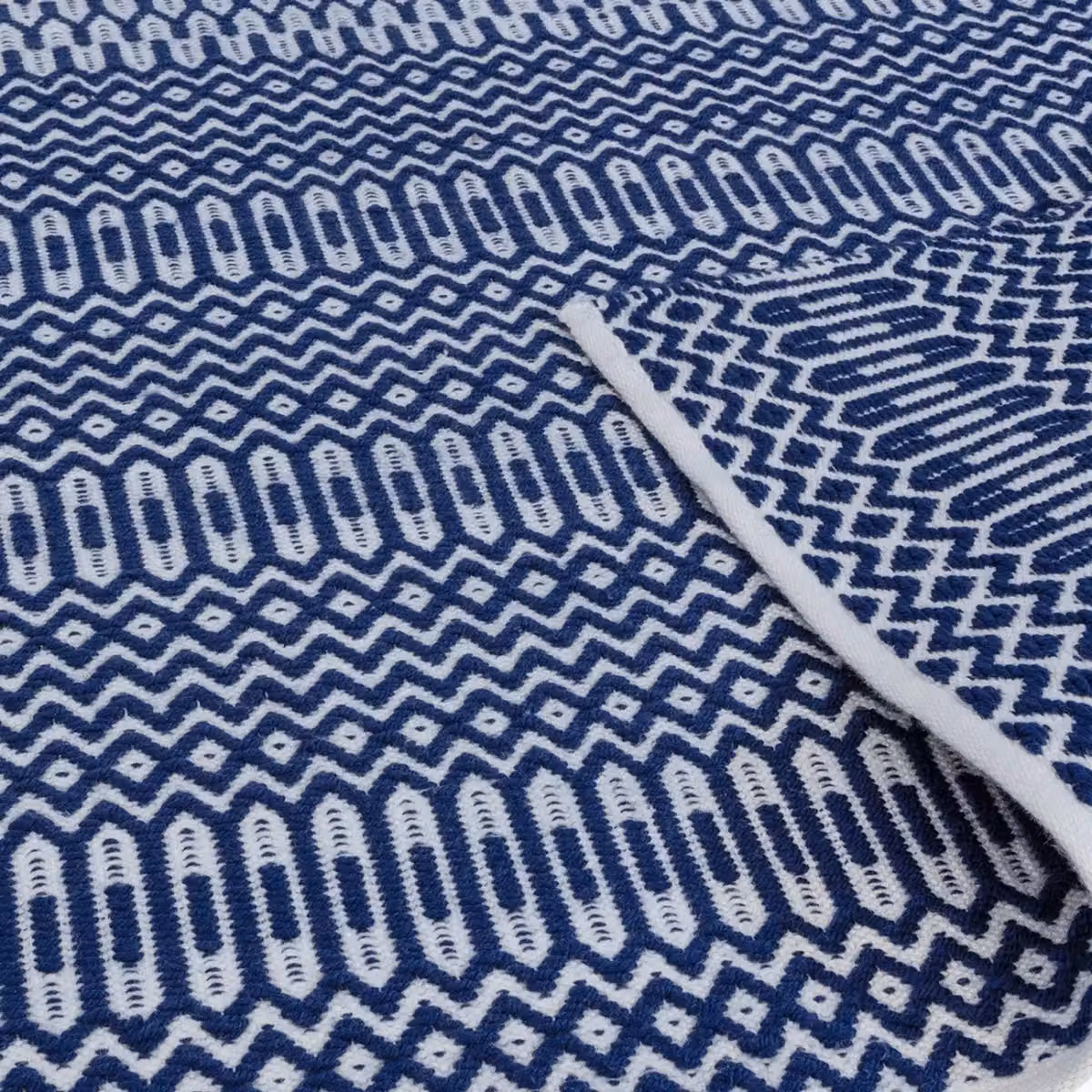 The Rug Shop UK Blue Modern Geometric Handmade Easy to Clean Area Rug W: 200 cm, D: 290 cm – 4