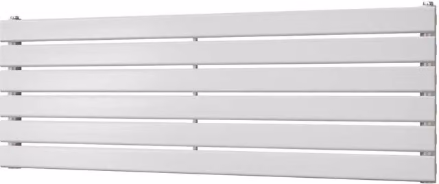 UK Radiators Typhoon Axis White Horizontal Designer Steel Radiator W: 120 cm, H: 40.8 cm