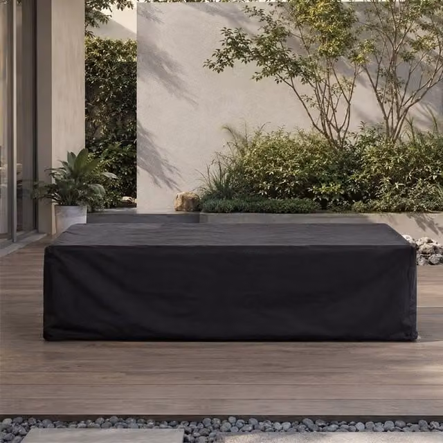 Direct Wicker Heavy Duty Waterproof Garden Furniture Sofa Cover in Black – 1