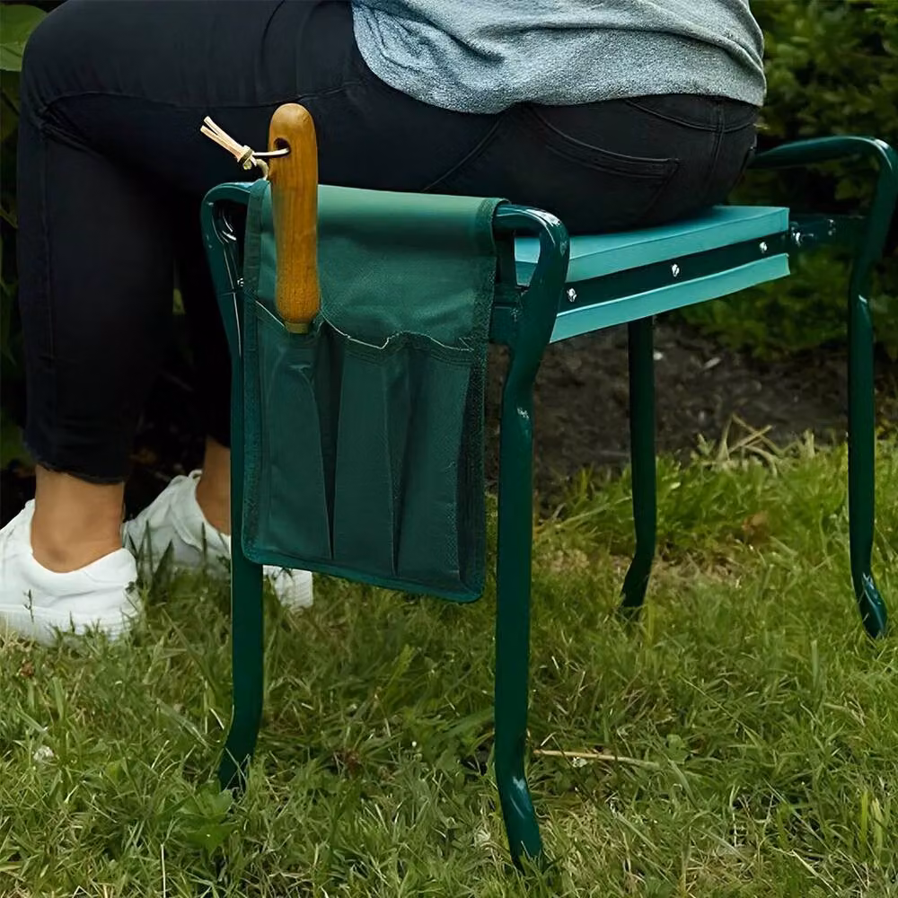 KORVIXA Foldable Garden Kneeler Stool and Kneeling Chair in Green – 5