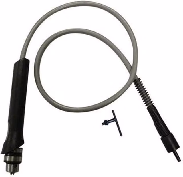 Nordara 51 inch Flexible Drill Extension Shaft with Chuck Key in Grey