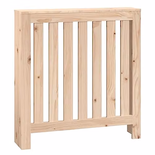 vidaXL Radiator Cover in Natural Untreated Solid Pine Wood, W/D/H: 79.5 x 19 x 84 cm