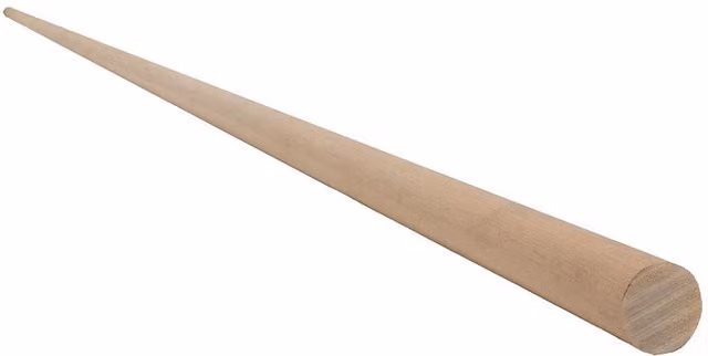 Snowdon Timber Hardwood Round Rod Dowel Moulding, Brown, Pack of 10, Diameter: 2.5 cm, Length: 240 cm