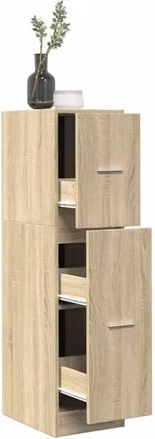 Berkfield Home Apothecary Cabinet in Sonoma Oak Brown, W/D/H: 30 x 41 x 118 cm