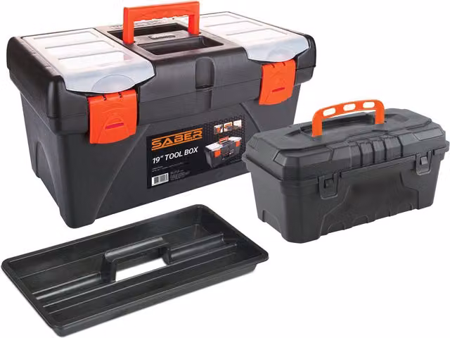 Saber Set of 2 Tool Boxes in Black