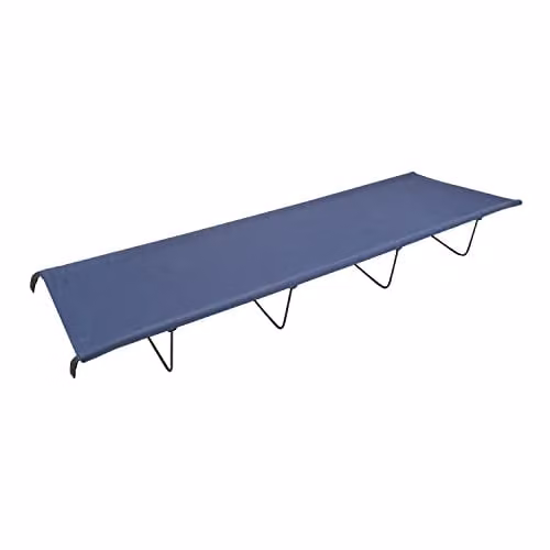 Milestone Camping 20240 4 Leg Folding Camping Bed, H18 x W59 x L180 cm – 1