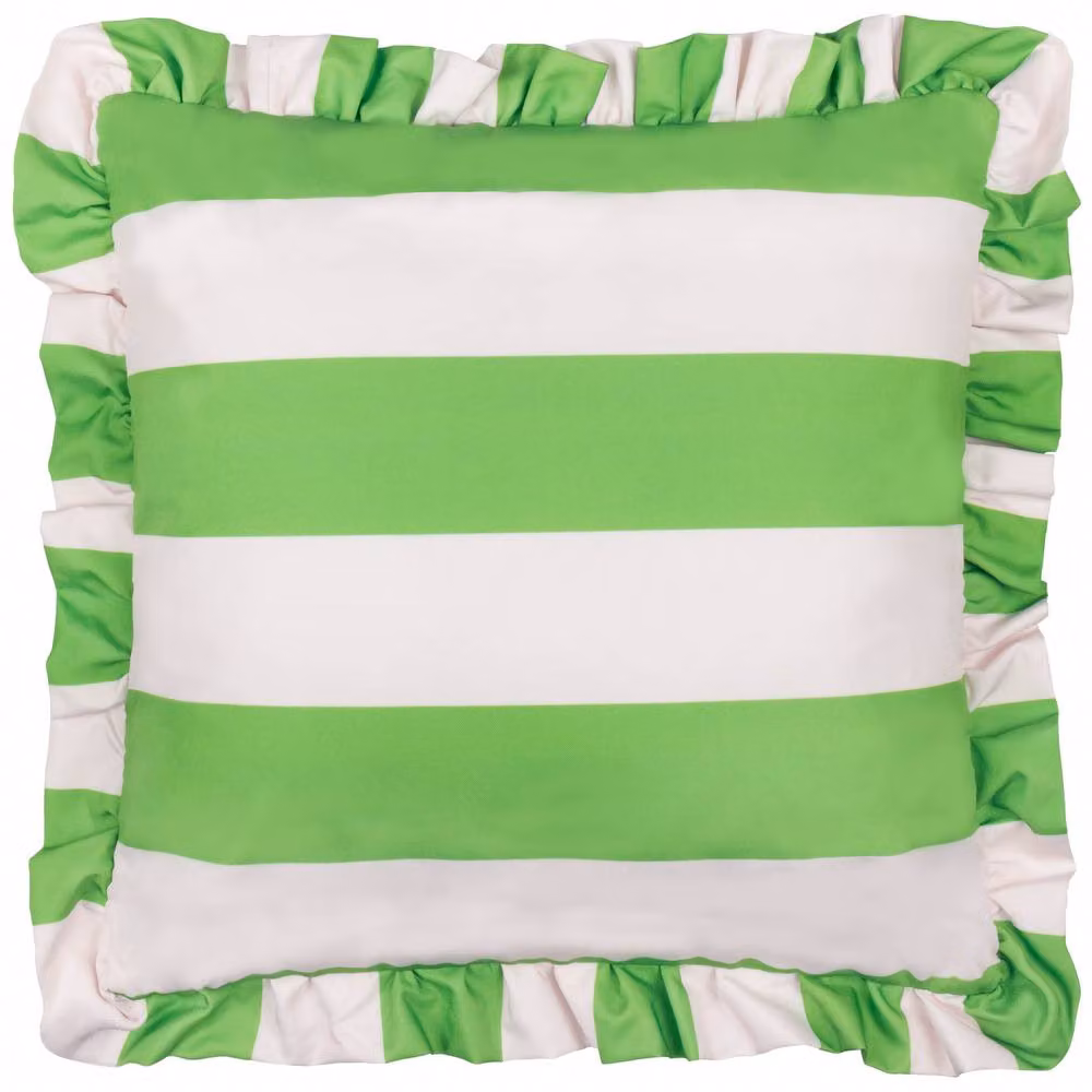 Furn Palm Royale Stripe Ruffle Printed Outdoor Cushion in Green, W/D/H: 50 x 50 x 50 cm – 2