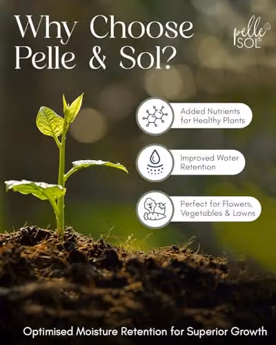 Pelle & Sol Multi Purpose Potting Soil for Indoor and Outdoor Plants, 60l – 8