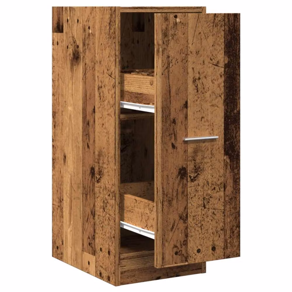 Berkfield Home Elegant Apothecary Cabinet in Brown Engineered Wood W/D/H: 30 x 41 x 77.5 cm – 3