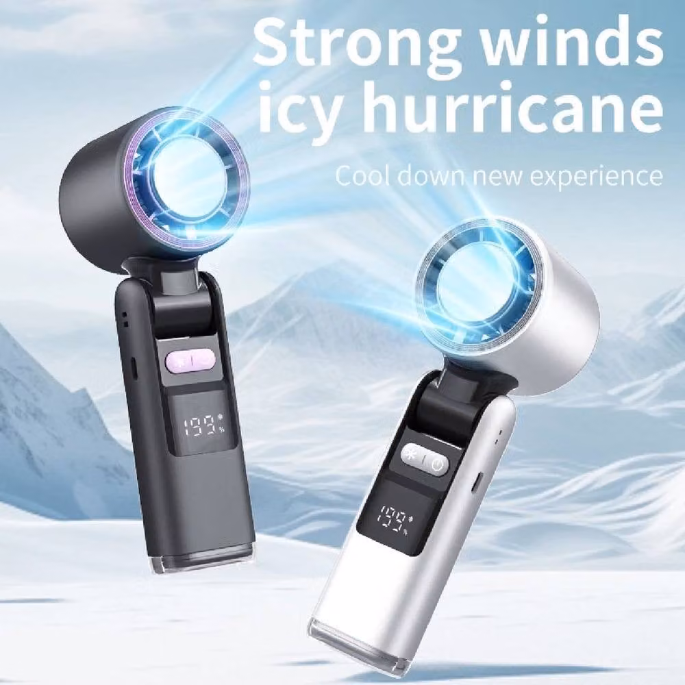 NESTLUNE White Portable Folding Handheld and Desk Fan – 2