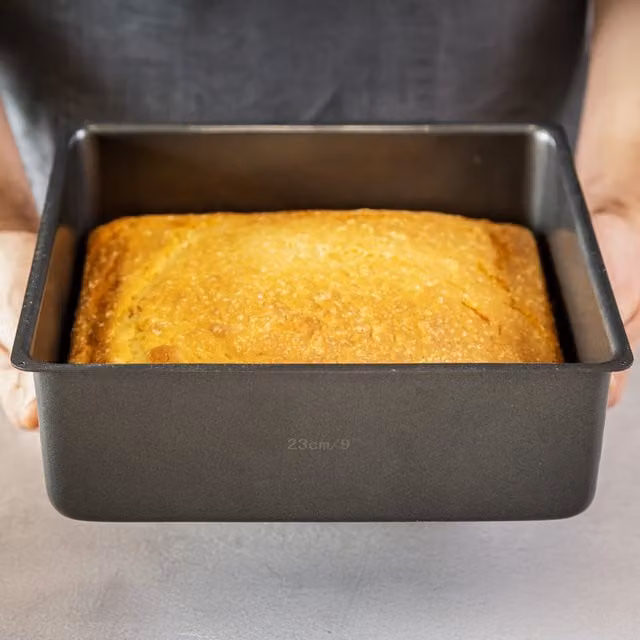 MasterClass Non-Stick Loose Base Deep Cake Tin, Grey, Diameter: 23 cm