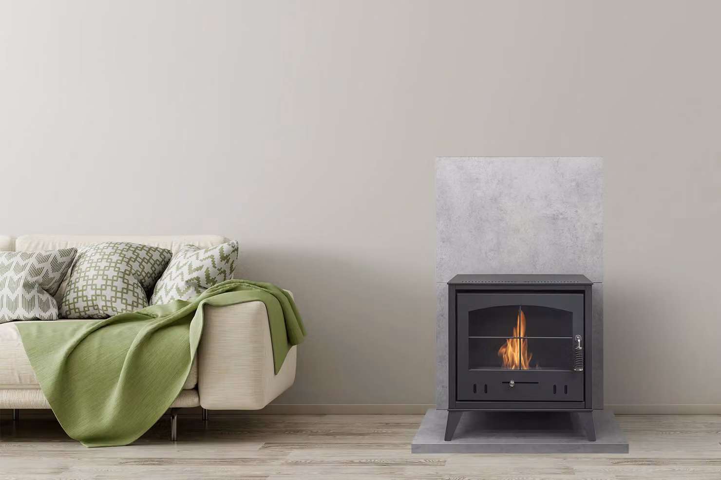 OKO S4 Bio Ethanol Stove in Charcoal Grey – 2