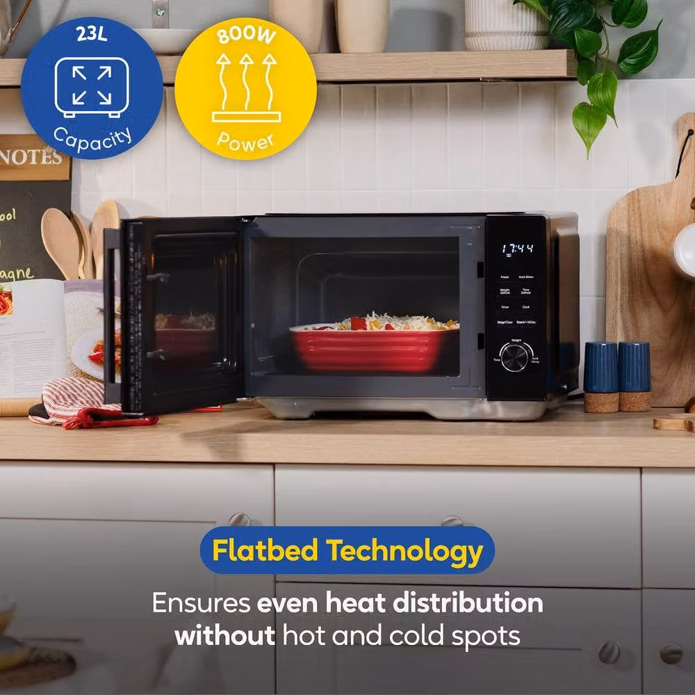 Russell Hobbs 23L Flatbed Digital Solo Microwave RHFM2365 in Black – 4