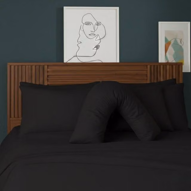 Snug City V Shape Maternity Pillowcase in Black Polycotton – 1