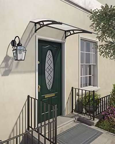 Palram Canopia Calisto 1350 Grey Twinwall Door Awning Canopy – 2