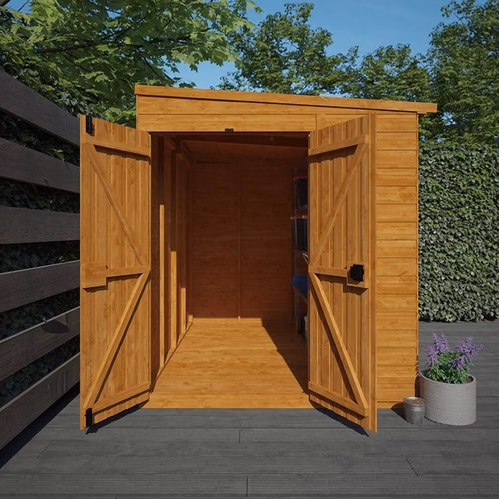Buttercup Farm Pent Double Door Windowless Flex Pent Shelter in Burnt Orange – 2