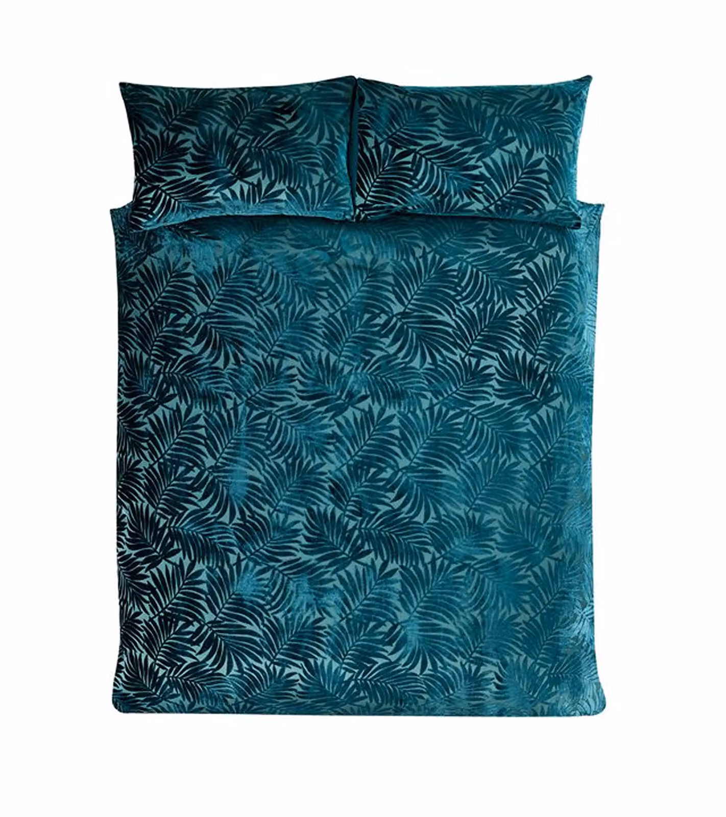 Rapport Home Paloma Floral Polycotton Reversible Duvet Cover and Pillowcase Set in Green and Blue, Single (90 x 200 cm) – 2