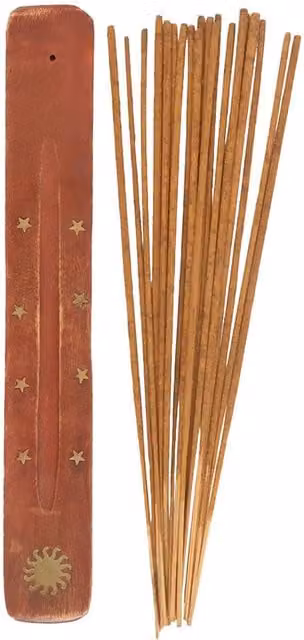 Something Different Soleil Orange Blossom Incense Gift Set in Brown