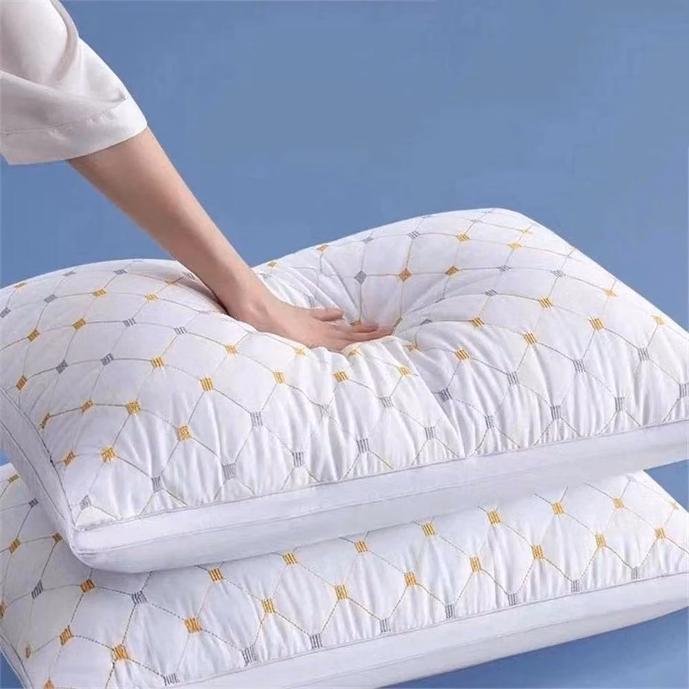 PAWNORA Pack of 2 White Mesh Anti-Allergic Bounce Back Hotel Quality Polyester Pillows – 2