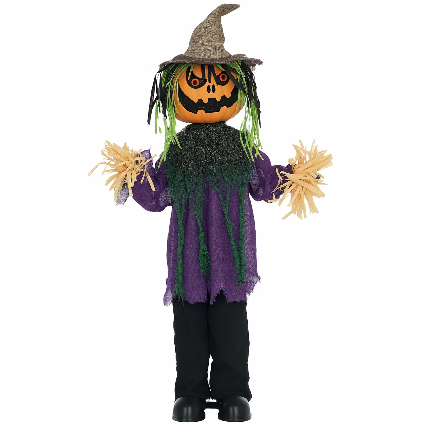 HOMCOM Purple Pumpkin Halloween Animatronic Prop for Indoor and Outdoor Decoration – 2