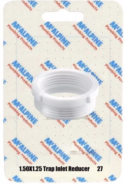 McAlpine CARD-27 Plastic Trap Inlet Reducer, White