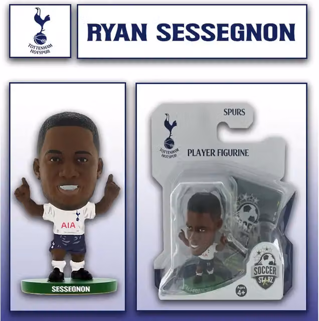 Creative Toys Company SoccerStarz Tottenham Hotspur FC Ryan Sessegnon Mini Figure, White, Height: 5 cm