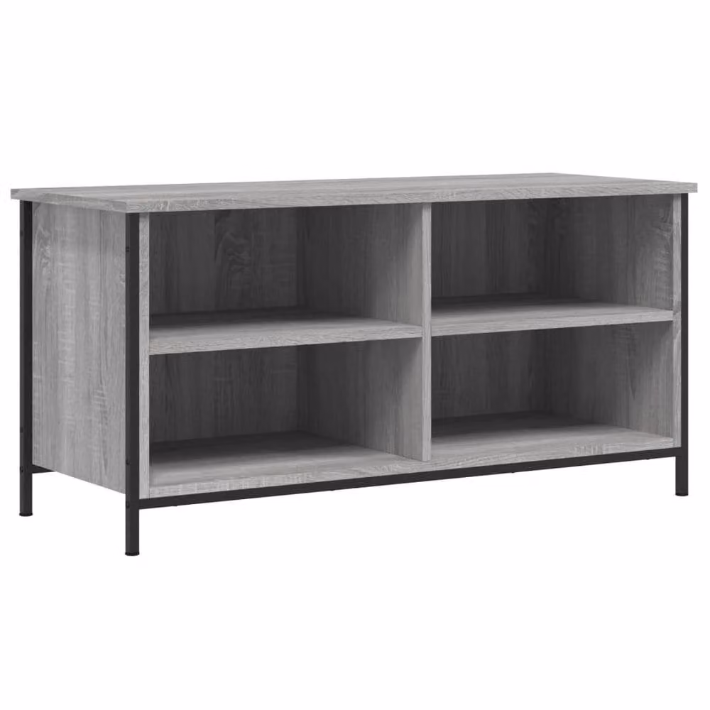 Berkfield Home Grey Sonoma TV Cabinet in Engineered Wood W/D/H: 100 x 40 x 50 cm – 3