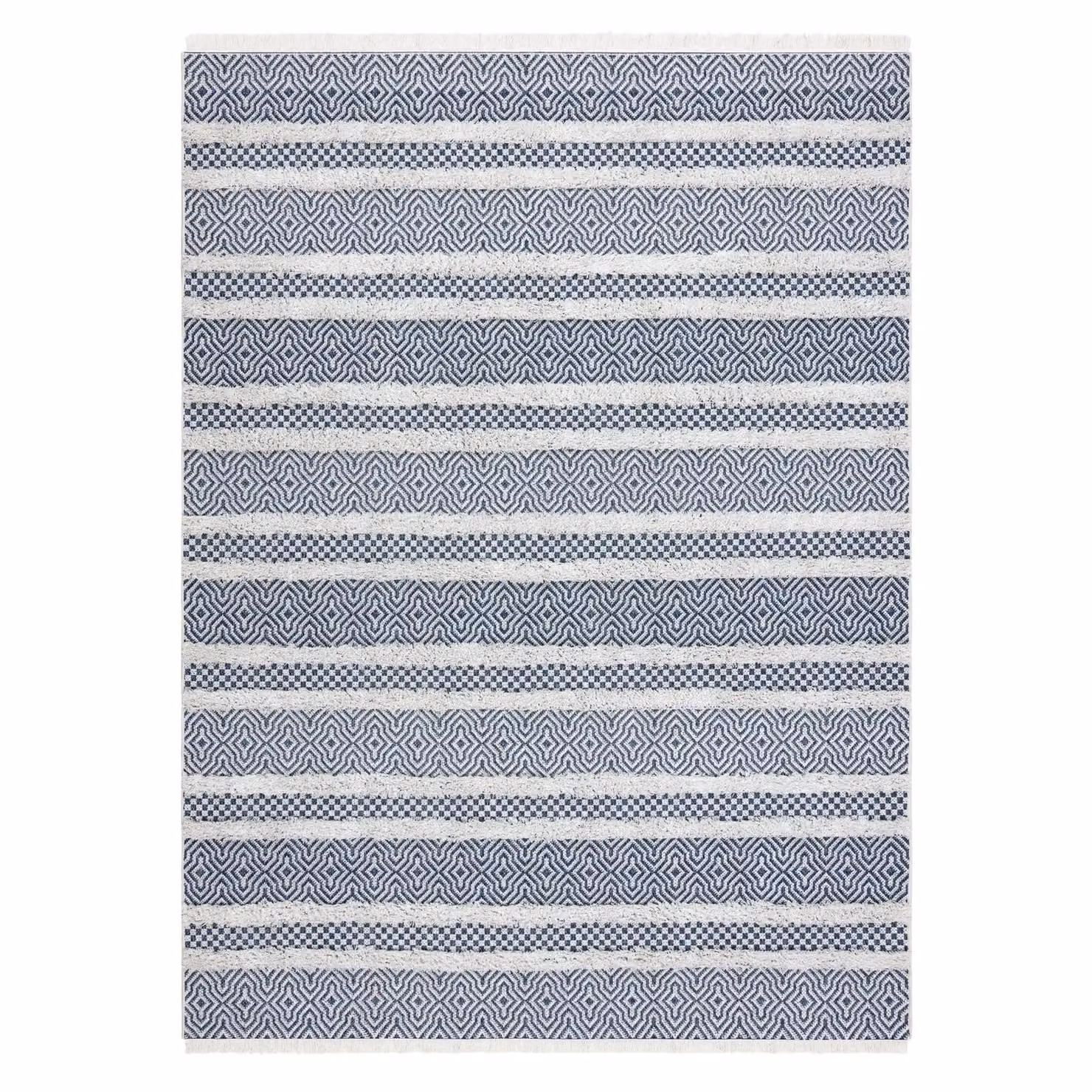 RugsX Moroc Moroccan Rug in Yellow and Blue, W: 117 cm, L: 170 cm