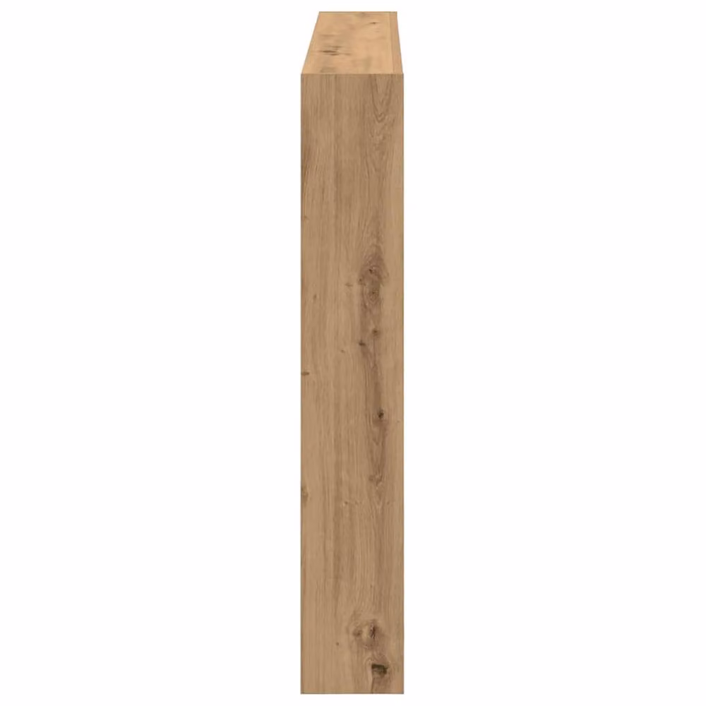 Berkfield Home Artisan Oak Headboard Cabinet with LED Lighting and USB Charging Port, Brown, W: 140 cm, D: 17 cm, H: 102 cm – 3
