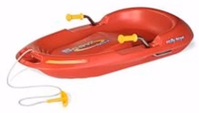 Rolly Snow Max Red Metal Ride-On Toy with Brake