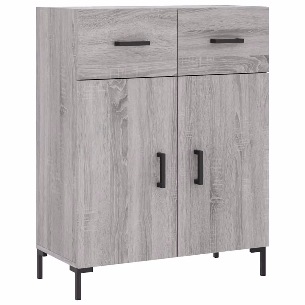 Berkfield Home Modern Grey Sonoma Sideboard W/D/H: 69.5 x 34 x 90 cm – 2