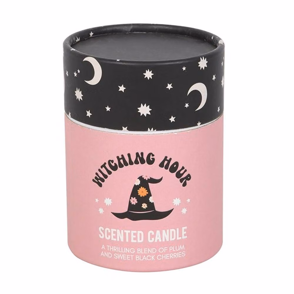 Uniqueful Witching Hour Plum and Black Cherry Fruity Scented Pillar Candle, Multicolour, 1 Pack – 3