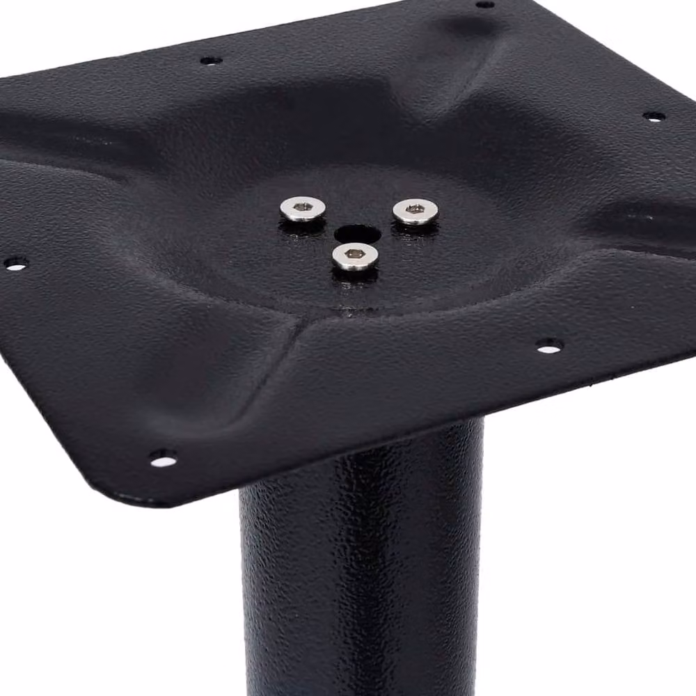 Berkfield Home Bistro Table Leg in Black Cast Iron, W/D/H: 56 x 56 x 107 cm – 2