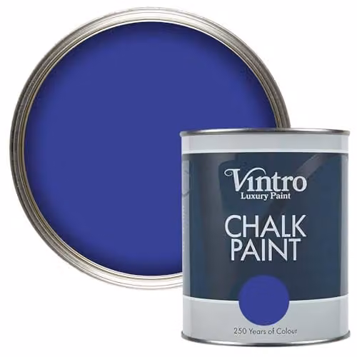 Vintro Raphael Blue Chalk Paint for Furniture, Walls and Woodwork, 1 l