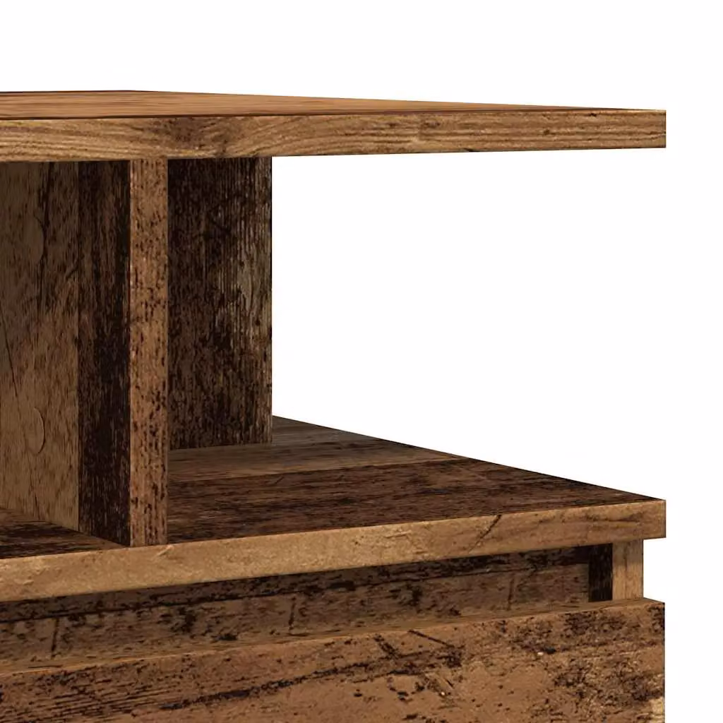 Berkfield Home Rectangular Coffee Table in Brown Old Wood, W/D/H: 90 x 49 x 45 cm – 5