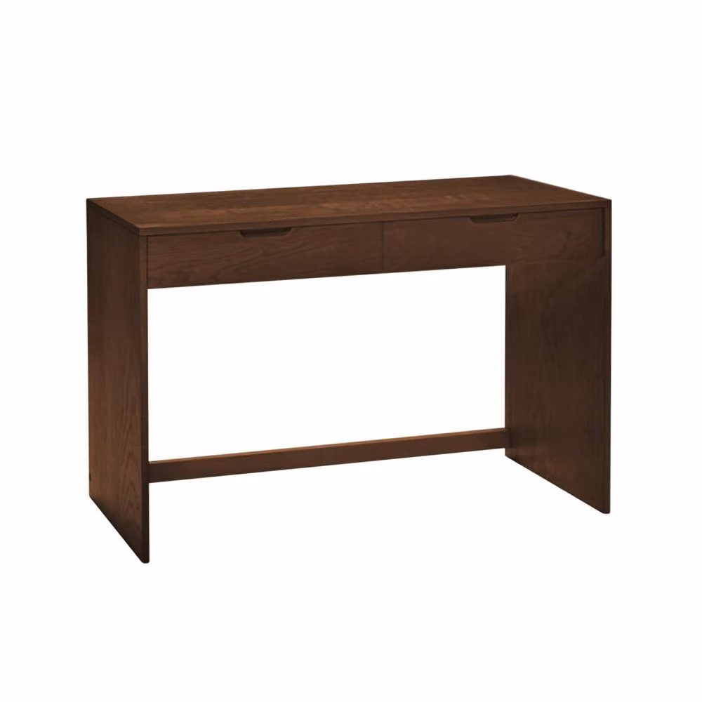 sweeek Modern Wood Decor Console Table with 2 Drawers, Dark Brown, W: 120 cm – 2