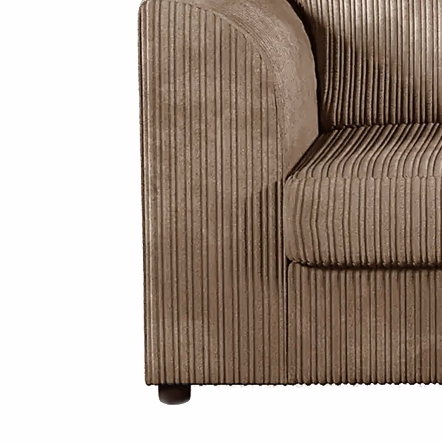 Furnishings For Less UK Luxor 3 Piece Sofa Suite in Camel Jumbo Cord Fabric – 3